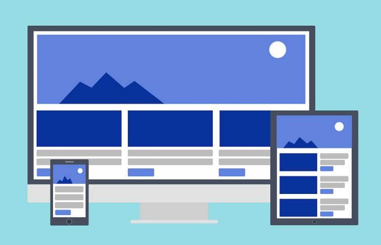 responsive website design typical layout
