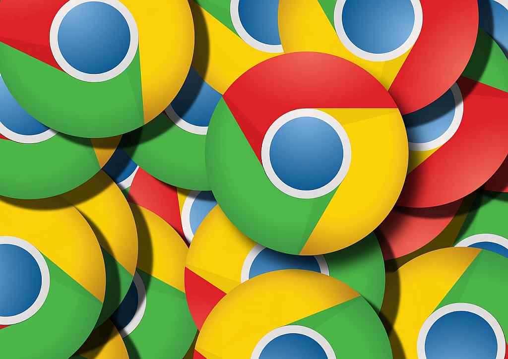 Google Chrome logo multiplied