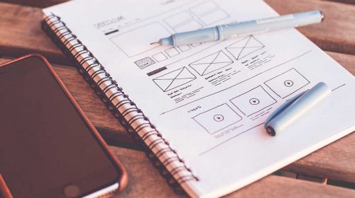 notebook notes for designing website