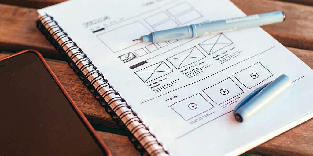 sketch layout for website design