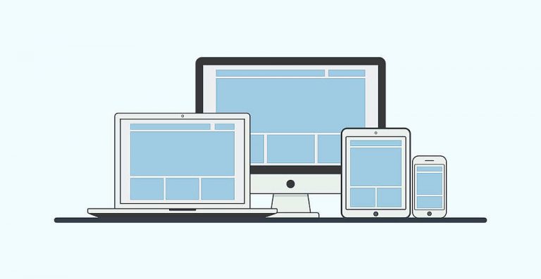 website layouts on different screen sizes