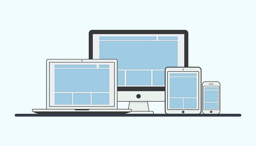 website layouts on different screen sizes